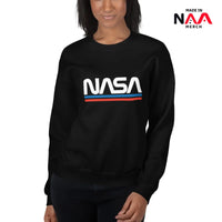 NASA Sweatshirt Black Worm