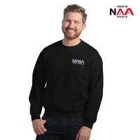 NASA Sweatshirt Black ⏐ Embroidered Worm