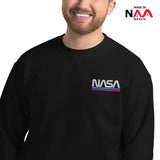 NASA Sweatshirt Black ⏐ Embroidered Worm