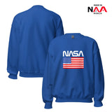 NASA Sweatshirt Blue ⏐ Worm ⏐ Flag