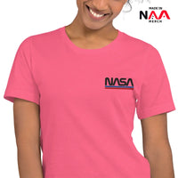 NASA T-SHIRT ⏐ Pink ⏐ Embroidered Worm