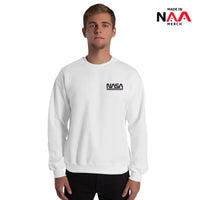 NASA Sweatshirt White ⏐ Embroidered Worm